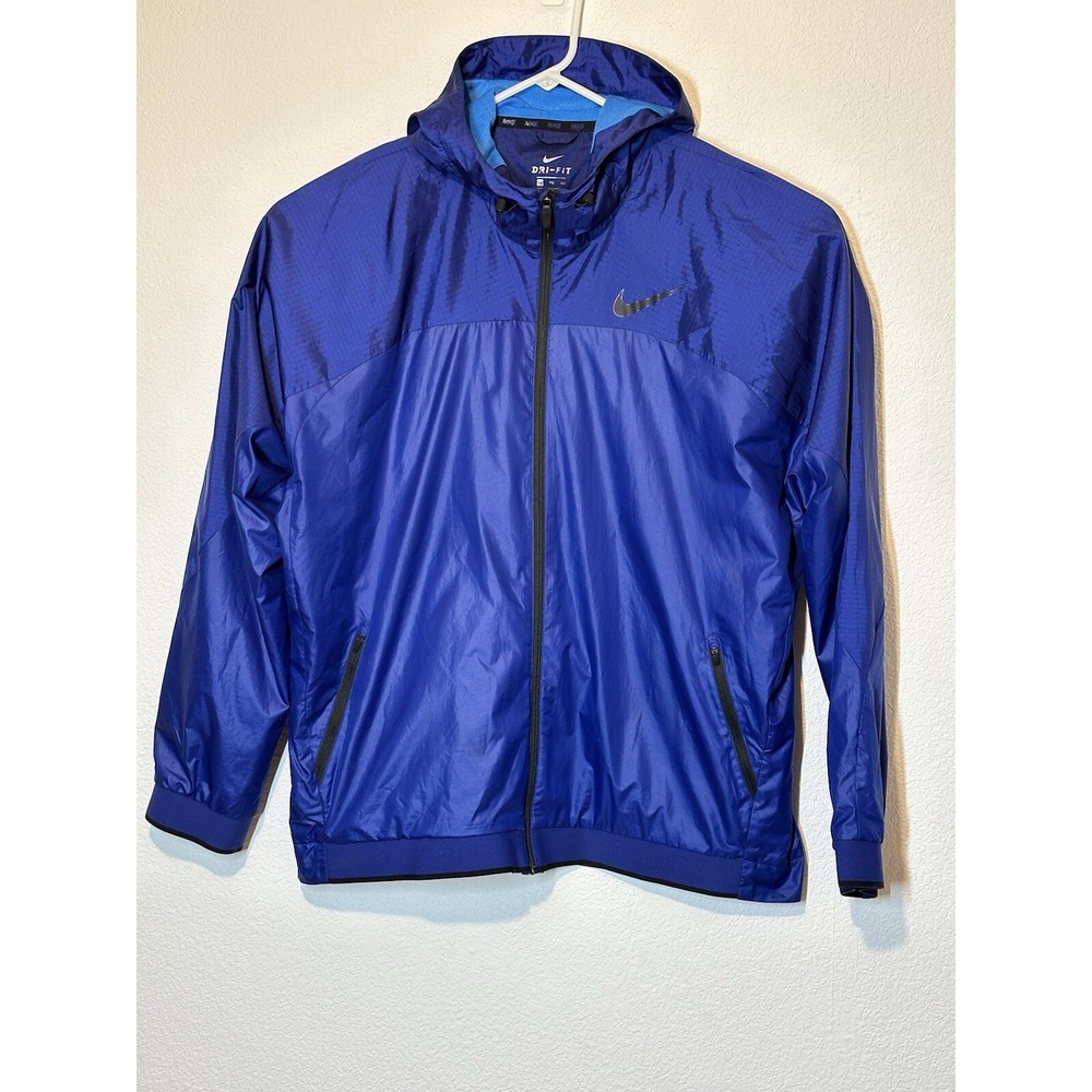 Nike Dri-Fit Blue Essential Windbreaker‎ Training Jacket 810157-455 Mens XXL